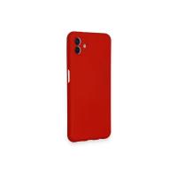 Newface Samsung Galaxy A04 Kılıf Nano içi Kadife Silikon - Kırmızı