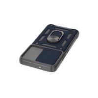 Newface Samsung Galaxy S23 Kılıf Pars Lens Yüzüklü Silikon - Lacivert