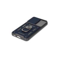 Newface Samsung Galaxy S23 Kılıf Pars Lens Yüzüklü Silikon - Lacivert