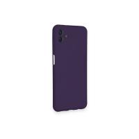 Newface Samsung Galaxy A04 Kılıf Nano içi Kadife Silikon - Mor