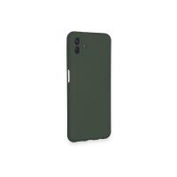 Newface Samsung Galaxy A04 Kılıf Nano içi Kadife Silikon - Koyu Yeşil