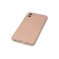 Newface Samsung Galaxy A04 Kılıf Nano içi Kadife Silikon - Pudra