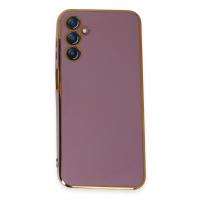 Newface Samsung Galaxy M14 5G Kılıf Volet Silikon - Mor