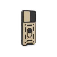 Newface Samsung Galaxy M14 5G Kılıf Pars Lens Yüzüklü Silikon - Gold