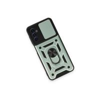 Newface Samsung Galaxy M14 5G Kılıf Pars Lens Yüzüklü Silikon - Yeşil