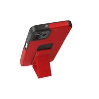 Newface Samsung Galaxy A04 Kılıf Mega Standlı Silikon - Kırmızı