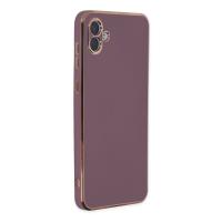 Newface Samsung Galaxy A04 Kılıf Volet Silikon - Mor