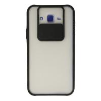 Newface Samsung Galaxy J7 Kılıf Palm Buzlu Kamera Sürgülü Silikon - Siyah