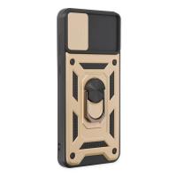 Newface Samsung Galaxy A04 Kılıf Pars Lens Yüzüklü Silikon - Gold