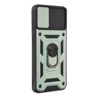 Newface Samsung Galaxy A04 Kılıf Pars Lens Yüzüklü Silikon - Yeşil