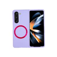 Newface Samsung Galaxy Z Fold 5 Kılıf Mata Fold Kapak - Lila