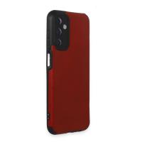 Newface Samsung Galaxy M14 5G Kılıf Loop Deri Silikon - Kırmızı