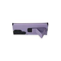 Newface Samsung Galaxy S23 Ultra Kılıf Mega Standlı Silikon - Lila