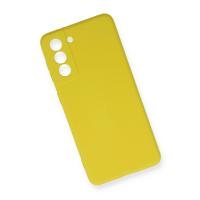 Newface Samsung Galaxy S21 FE Kılıf Nano içi Kadife Silikon - Sarı