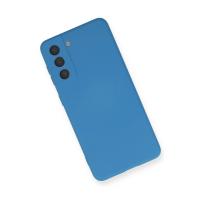 Newface Samsung Galaxy S21 FE Kılıf Nano içi Kadife Silikon - Mavi