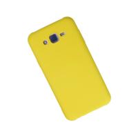 Newface Samsung Galaxy J7 Kılıf Nano içi Kadife Silikon - Sarı