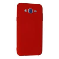 Newface Samsung Galaxy J7 Kılıf Nano içi Kadife Silikon - Kırmızı
