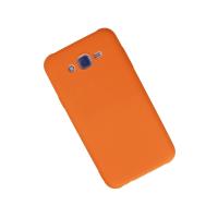 Newface Samsung Galaxy J7 Kılıf Nano içi Kadife Silikon - Turuncu