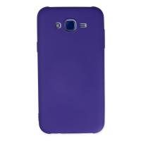 Newface Samsung Galaxy J7 Kılıf Nano içi Kadife Silikon - Mor