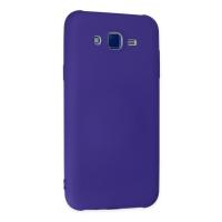 Newface Samsung Galaxy J7 Kılıf Nano içi Kadife Silikon - Mor