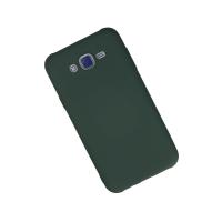 Newface Samsung Galaxy J7 Kılıf Nano içi Kadife Silikon - Koyu Yeşil