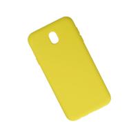 Newface Samsung Galaxy J7 Pro / J730 Kılıf Nano içi Kadife Silikon - Sarı