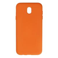 Newface Samsung Galaxy J7 Pro / J730 Kılıf Nano içi Kadife Silikon - Turuncu
