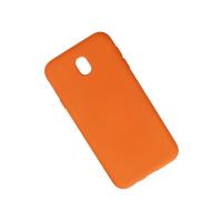 Newface Samsung Galaxy J7 Pro / J730 Kılıf Nano içi Kadife Silikon - Turuncu