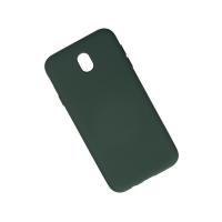 Newface Samsung Galaxy J7 Pro / J730 Kılıf Nano içi Kadife Silikon - Koyu Yeşil