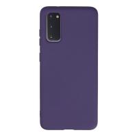 Newface Samsung Galaxy S20 Kılıf Nano içi Kadife Silikon - Mor