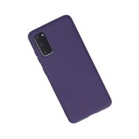 Newface Samsung Galaxy S20 Kılıf Nano içi Kadife Silikon - Mor