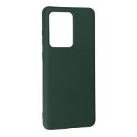 Newface Samsung Galaxy S20 Ultra Kılıf Nano içi Kadife Silikon - Koyu Yeşil