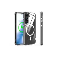 Newface Samsung Galaxy S23 Plus Kılıf Magneticsafe Şeffaf Silikon - Şeffaf