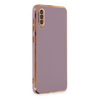 Newface Samsung Galaxy A50 Kılıf Volet Silikon - Mor