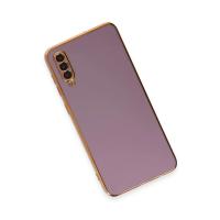 Newface Samsung Galaxy A50 Kılıf Volet Silikon - Mor