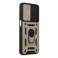 Newface Samsung Galaxy M34 5G Kılıf Pars Lens Yüzüklü Silikon - Gold