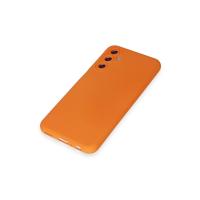 Newface Samsung Galaxy M34 5G Kılıf Nano içi Kadife Silikon - Turuncu