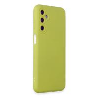 Newface Samsung Galaxy M14 5G Kılıf Nano içi Kadife Silikon - Sarı