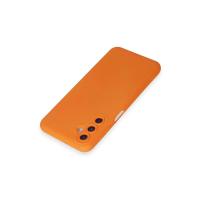 Newface Samsung Galaxy M14 5G Kılıf Nano içi Kadife Silikon - Turuncu