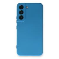 Newface Samsung Galaxy S23 Plus Kılıf Nano içi Kadife Silikon - Mavi