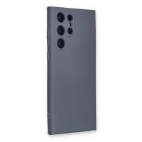 Newface Samsung Galaxy S23 Ultra Kılıf Nano içi Kadife Silikon - Gri
