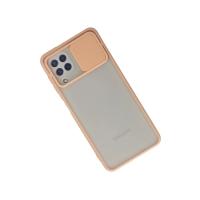 Newface Samsung Galaxy A22 Kılıf Palm Buzlu Kamera Sürgülü Silikon - Pembe