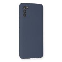 Newface Samsung Galaxy A03S Kılıf Nano içi Kadife Silikon - Gri