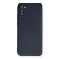Newface Samsung Galaxy A03S Kılıf Nano içi Kadife Silikon - Lacivert