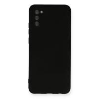 Newface Samsung Galaxy A03S Kılıf Nano içi Kadife Silikon - Siyah