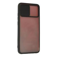 Newface Samsung Galaxy A03S Kılıf Palm Buzlu Kamera Sürgülü Silikon - Siyah