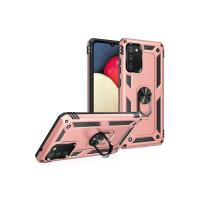 Newface Samsung Galaxy A03S Kılıf Sofya Yüzüklü Silikon Kapak - Rose