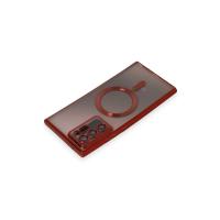 Newface Samsung Galaxy Note 20 Ultra Kılıf Kross Magneticsafe Kapak - Kırmızı