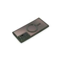 Newface Samsung Galaxy Note 20 Ultra Kılıf Kross Magneticsafe Kapak - Koyu Yeşil