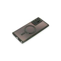 Newface Samsung Galaxy Note 20 Ultra Kılıf Kross Magneticsafe Kapak - Koyu Yeşil